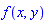f(x, y)