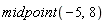 midpoint(-5, 8)