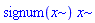 signum(x)*x