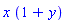 x*(1+y)