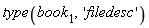 type(book[1], 'filedesc')