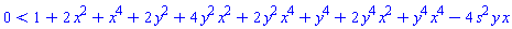 0 < 1+2*x^2+x^4+2*y^2+4*y^2*x^2+2*y^2*x^4+y^4+2*y^4*x^2+y^4*x^4-4*s^2*y*x