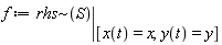 f := eval(`~`[rhs](S), [x(t) = x, y(t) = y])