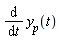 diff(y[p](t), t)