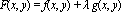 F(x, y) = f(x, y)+lambda*g(x, y)