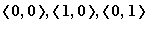 `<,>`(0,0), `<,>`(1,0), `<,>`(0,1)