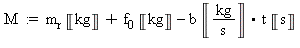 M := m[r]*Unit(kg)+f[0]*Unit(kg)-Typesetting:-delayDotProduct(b*Unit(kg/s), t)*Unit(s)