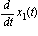 diff(x[1](t), t)