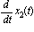 diff(x[2](t), t)