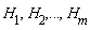 H[1], H[2], () .. (), H[m]
