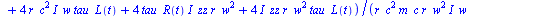 diff(omega_L(t), t) = `+`(`/`(`*`(`/`(1, 2), `*`(`+`(`-`(`*`(`^`(r_c, 2), `*`(tau_R(t), `*`(m_c, `*`(`^`(r_w, 2)))))), `*`(`^`(r_c, 2), `*`(m_c, `*`(`^`(r_w, 2), `*`(tau_L(t))))), `*`(4, `*`(`^`(r_c, ...
