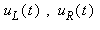 u[L](t), u[R](t)
