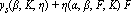 y[s](beta, K, eta)+eta(alpha, beta, F, K)*F