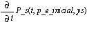 diff(P_s(t, p_e_inicial, ys), t)