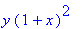y*(1+x)^2