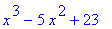 x^3-5*x^2+23