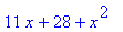 11*x+28+x^2
