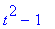 t^2-1