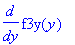 diff(f3y(y),y)