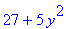 27+5*y^2