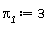 `&pi;__1` := 3