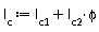 l[c] := phi*l[c2]+l[c1]