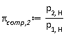 `&pi;__comp,2` := p[2, H]/p[1, H]