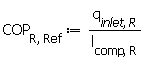 COP[R, Ref] := Units:-Standard:-`*`(q[inlet, R], Units:-Standard:-`/`(l[comp, R]))