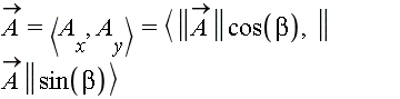 `#mover(mi("A"),mo("&rarr;"))` = `<,>`(A[x], A[y]) and `<,>`(A[x], A[y]) = `<,>`(LinearAlgebra[Norm](`#mover(mi("A"),mo("&rarr;"))`)*cos(beta), LinearAlgebra[Norm](`#mover(mi("A"),mo("&rarr;"))`)*sin(beta))