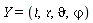 Y = (`&tfr;`, `&rfr;`, `&vartheta;`, `&varphi;`)