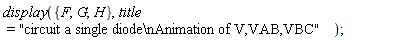 display({F, G, H}, title = "circuit a single diode\nAnimation of V,VAB,VBC")