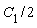 (1/2)*C[1]