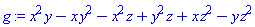 x^2*y-x*y^2-x^2*z+y^2*z+x*z^2-y*z^2