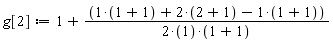 g[2] := 1+(1+1+2*(2+1)-(1+1))/(2*(1+1))