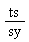 ts/sy