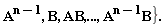 "A^(n-1), B, AB,...,A^(n-1)B}."