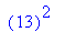 ``(13)^2