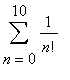 Sum(1/n!,n = 0 .. 10)