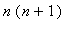 n*(n+1)