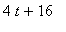 4*t+16