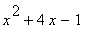 x^2+4*x-1