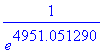 1/(e^4951.051290)
