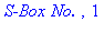 `S-Box No. `, 1