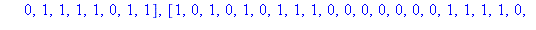 [[0, 0, 1, 1, 0, 1, 1, 0, 0, 0, 0, 1, 0, 0, 1, 1, 0, 0, 0, 1, 1, 0, 0, 0, 0, 1, 1, 1, 1, 1, 0, 1, 1, 0, 1, 1, 1, 0, 1, 0, 1, 1, 0, 1, 0, 1, 0, 0], [0, 1, 1, 1, 0, 0, 1, 0, 0, 1, 1, 1, 1, 0, 0, 1, 1, 0...