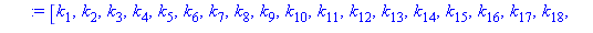 [k[1], k[2], k[3], k[4], k[5], k[6], k[7], k[8], k[9], k[10], k[11], k[12], k[13], k[14], k[15], k[16], k[17], k[18], k[19], k[20], k[21], k[22], k[23], k[24], k[25], k[26], k[27], k[28], k[29], k[30]...