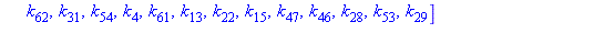 [k[41], k[17], k[36], k[26], k[51], k[19], k[35], k[59], k[33], k[11], k[50], k[44], k[34], k[1], k[57], k[27], k[10], k[60], k[25], k[3], k[2], k[58], k[49], k[43], k[55], k[30], k[37], k[20], k[7], ...