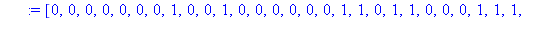 [0, 0, 0, 0, 0, 0, 0, 1, 0, 0, 1, 0, 0, 0, 0, 0, 0, 1, 1, 0, 1, 1, 0, 0, 0, 1, 1, 1, 1, 0, 1, 1, 1, 0, 0, 0, 1, 0, 0, 0, 0, 0, 0, 1, 1, 1, 1, 0, 1, 0, 0, 1, 1, 0, 1, 1, 1, 1, 1, 1, 0, 1, 0, 0]