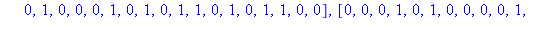 [[0, 0, 0, 1, 1, 0, 0, 0, 1, 0, 0, 1, 0, 0, 1, 0, 1, 1, 1, 1, 1, 1, 0, 0, 0, 1, 1, 0, 1, 0, 0, 1, 0, 0, 0, 1, 0, 1, 0, 1, 1, 0, 1, 0, 1, 1, 0, 0], [0, 0, 0, 1, 0, 1, 0, 0, 0, 0, 1, 0, 0, 1, 1, 0, 0, 1...