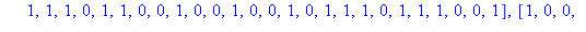 [[0, 1, 1, 1, 0, 0, 0, 1, 1, 0, 0, 0, 0, 1, 0, 1, 1, 0, 1, 1, 1, 0, 1, 0, 0, 0, 1, 0, 0, 0, 0, 1, 1, 1, 0, 1, 1, 1, 0, 1, 1, 0, 0, 1, 0, 0, 0, 1], [0, 1, 0, 0, 1, 0, 0, 0, 1, 0, 0, 1, 1, 0, 0, 1, 1, 1...