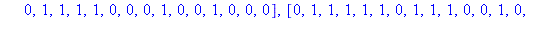 [[0, 1, 1, 1, 0, 0, 0, 1, 1, 0, 0, 0, 0, 1, 0, 1, 1, 0, 1, 1, 1, 0, 1, 0, 0, 0, 1, 0, 0, 0, 0, 1, 1, 1, 0, 1, 1, 1, 0, 1, 1, 0, 0, 1, 0, 0, 0, 1], [0, 1, 0, 0, 1, 0, 0, 0, 1, 0, 0, 1, 1, 0, 0, 1, 1, 1...